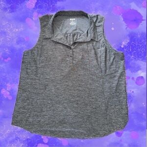 Duluth Trading Co - Grey Collared Tank Top